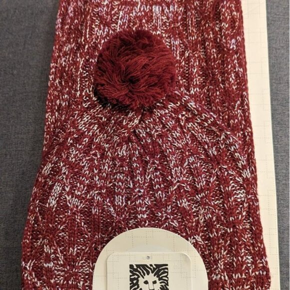 ANNE KLEIN Scarf and Hat Gift Set Red NEW - Picture 2 of 8